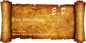 Eva Dorottya névjegykártya